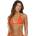 SALTY CREW Seafarer solids side tie bikini top - Orange (Cherry)