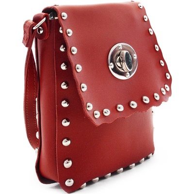 Červená klopnová dámská crossbody kabelka Elira