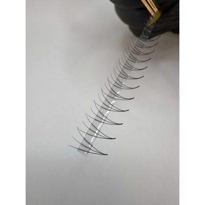 Luxury Lashes 3D Riasy Premium LINE v hotovom vejáriku 1 000 Ks Zakrivenie umelých rias: CC, Dĺžka umelých rias: 7 mm, Hrúbka rias: 007
