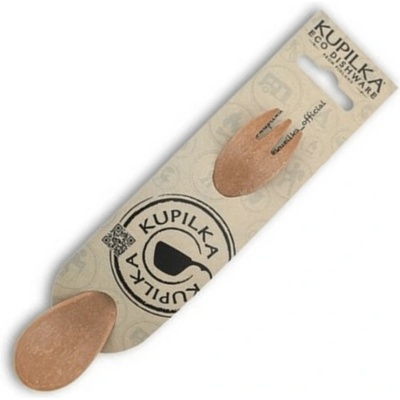 KUPILKA 165 Младша лъжица и вилица в едно, кафява (T00061105)