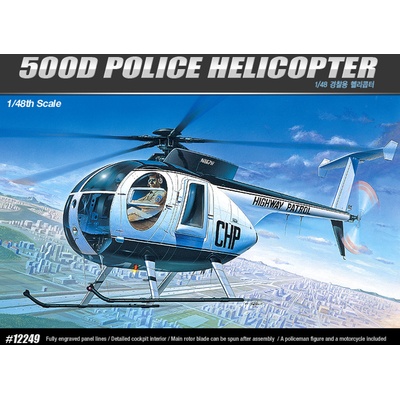Academy Hughes 500D Police Helicopter 1:48