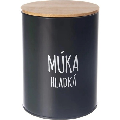 Orion Dóza Hladká mouka BLACK 13 cm 153693