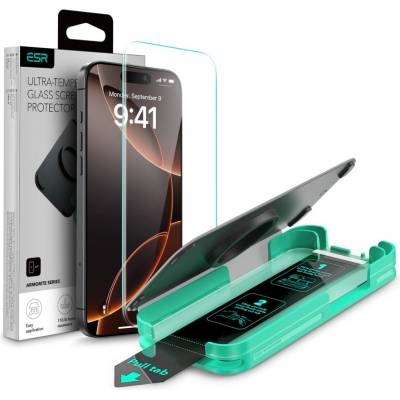 ESR Стъклен протектор за дисплей на iPhone 16 Pro от ESR Armorite - Черен (4894240236055)