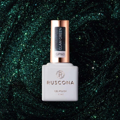 Ruscona gel lak GREEN GLAM 160 11 ml