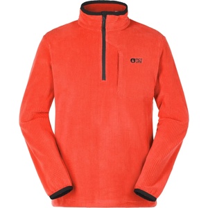 Picture Мъжки поларен пуловер Picture Weavy 1/4 Grid Fleece Fleece jumper - Fiery Red - размер XXL (005-7345-0315)