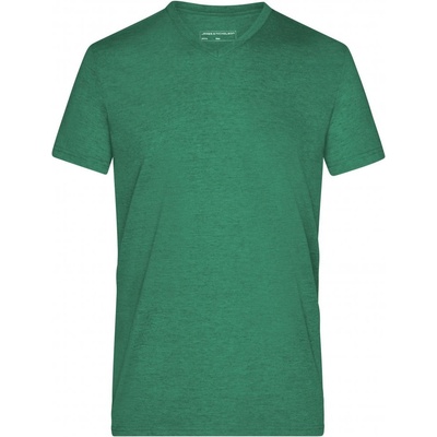 James Nicholson pánské triko JN974 green melange