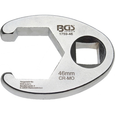 BGS Technic Plochý otvorený kľúč 20 mm 3/4" 46 mm BGS 1759-46