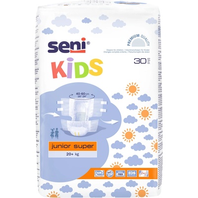 Seni Kids Junior Super plenkové kalhotky s lepítky 20+ kg, 30 ks