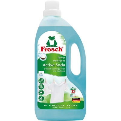 Frosch Течен перилен препарат Frosch Active Soda, 1.5 л, 22 изпирания (4009175936455)