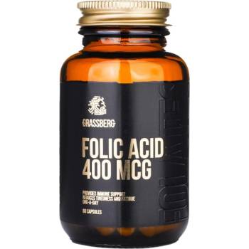 Image 1 of Grassberg Folic Acid 400mcg [60 капсули]