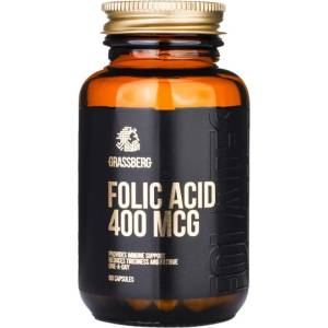 Grassberg Folic Acid 400mcg [60 капсули]