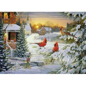 Cobble Hill - Puzzle Sunset Cardinals - 1 000 piese
