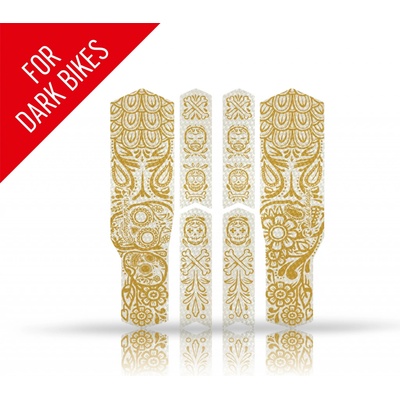 Riesel design nálepky na rám RIESEL Chain Tape 3000, Los Muertos Gold
