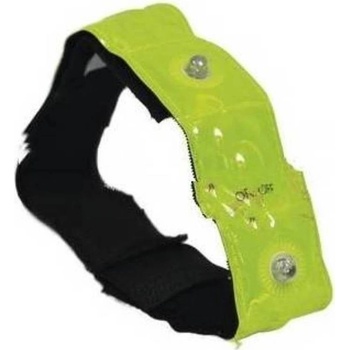 Oxford reflexní pásek se 4-mi LED diodami Bright Band Plus žlutá fluo