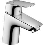 Hansgrohe Logis - Смесител за умивалник със сифон, EcoSmart, хром 71078000 (71078000)