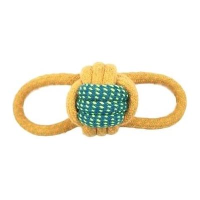 COBBYS PET Přetahovadlo z lana a tenisový míč 15 cm hračka pro psy