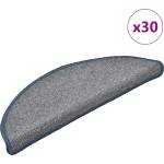 vidaXL Изтривалки за стълби, 30 бр. , 56x17x3 см, светло сиви и сини, полукръгли (3365748)