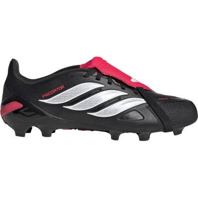 Adidas Юношески футболни бутонки Adidas Predator Fold-Over Tongue League Firm Ground Football Boots Juniors - Black/Red