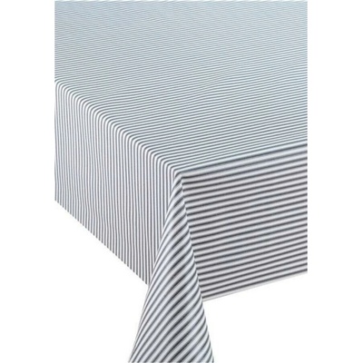 Obrus PVC 3581402, metráž, 20 m x 140 cm, pruhy sivo-biele, IMPOL TRADE