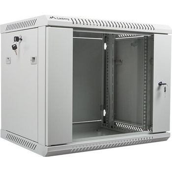 Lanberg Комуникационен шкаф Lanberg rack cabinet 19 wall-mount 9U / 600x450 for self-assembly (flat pack), grey (WF01-6409-10S)