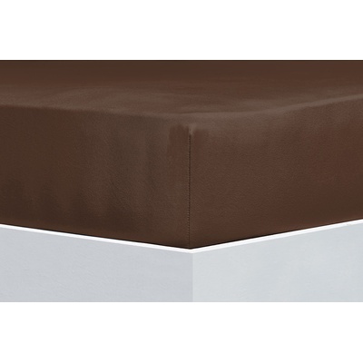 Florella prostěradlo Fein jersey 55 Mocca 140-160x200