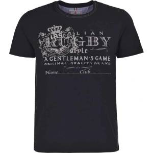 Italian rugby style Тениска irs 25025a-14 (25025a-14-black)