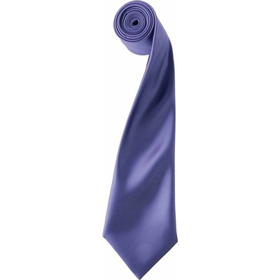 Premier Workwear Pánská saténová kravata PR750 Purple