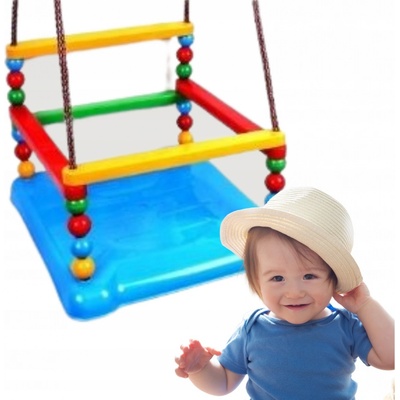 Teddies houpačka plast 35 x 34 cm nosnost 40 kg zelená