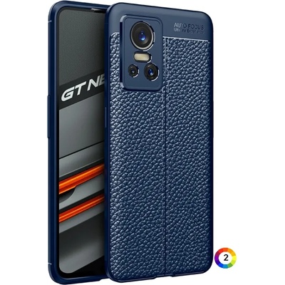 OPPO Realme GT Neo3 Удароустойчив Litchi Skin Калъф и Протектор