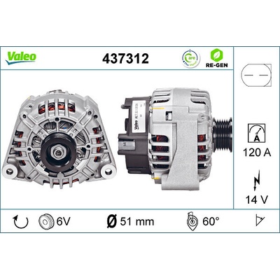 Alternátor VALEO 437312