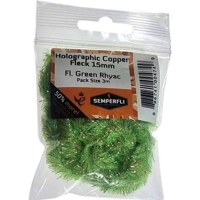 Semperfli Šenylka Copper Tinsel Fleck Large Fl Green Rhyac 15mm