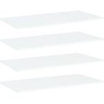 vidaXL Рафтове за етажерка, 4 бр, бели, 80x40x1, 5 см, инженерно дърво (805330)