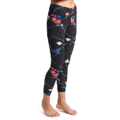 spodky Burton Lightweight X Base Layer - True Black Landscape Floral L