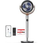DREO Smart Pedestal Fan, 120°+120° Oscillating Fan with Wi-Fi/Voice Control, 20dB Quiet Floor Fan for Bedroom, Adjustable Height, 8 Speeds, 6 Modes, 12H Timer - DR-PF002S (DR-PF002S)