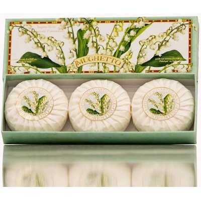 SA Fiorentino prírodné ratlinné tuhé mydlo konvalinka 3 x 100 g