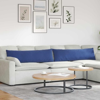 vidaXL Диван възглавници 2 pcs Полицейско синьо 145 x 40 см (42013853)