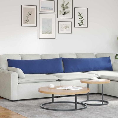 vidaXL Диван възглавници 2 pcs Полицейско синьо 145 x 40 см (42013853)