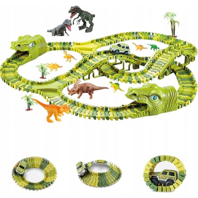 RkToys 9417 Dinosauří autodráha 142 dílků