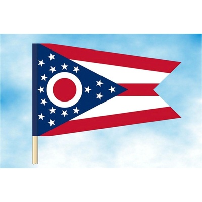 LIBEA, s.r.o. Ohio vlajka Rozměr: 30×45 cm, Uchycení: Návlek na žerď