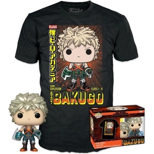 Funko Pop! My Hero Academia Katsuki Bakugo Metallic & T Shirt L