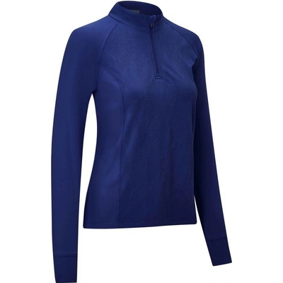 Callaway Golf Jaquard Floral 1/4 Zip Pullover s kvetinovou potlačou tmavomodrá