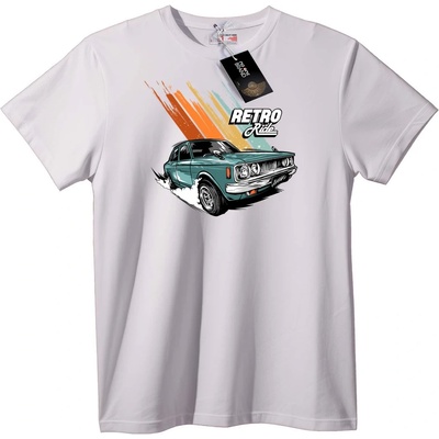 NOONEBRAND Тениска Ретро Каруца - XL, Black