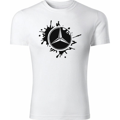 Tričko Mercedes Benz Splash pánske oranžová čierne