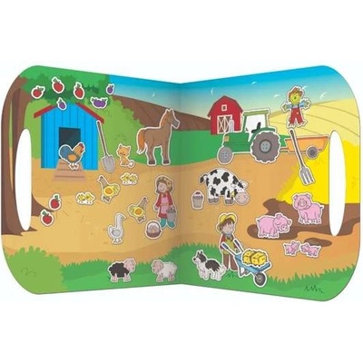 Fiesta Crafts znovupoužitelné samolepky se scénou farma