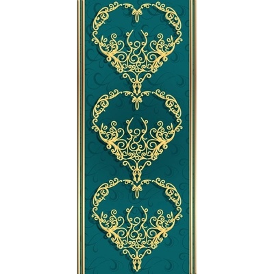 Preinterier Fototapeta - FT3506 - Zelený barokový vzor 91cm x 211cm