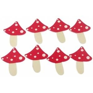 TITANUM Wooden ornament Craft-Fun Series Mushrooms Titanum (WDC548)