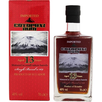 Cotopaxi Single Barrel Rum 13y 40% 0,7 l (holá láhev)