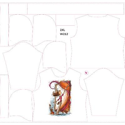 Takoy Panel se střihem 2XL dámská mikina funkční teplákovina malířka