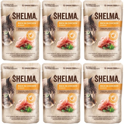 Shelma Rich in chicken in sauce 6 x 85 g