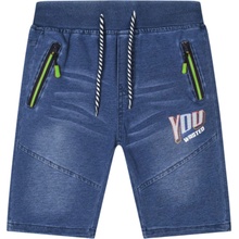 Kugo chlapecké riflové 3/4 kalhoty YZ8003 modrá